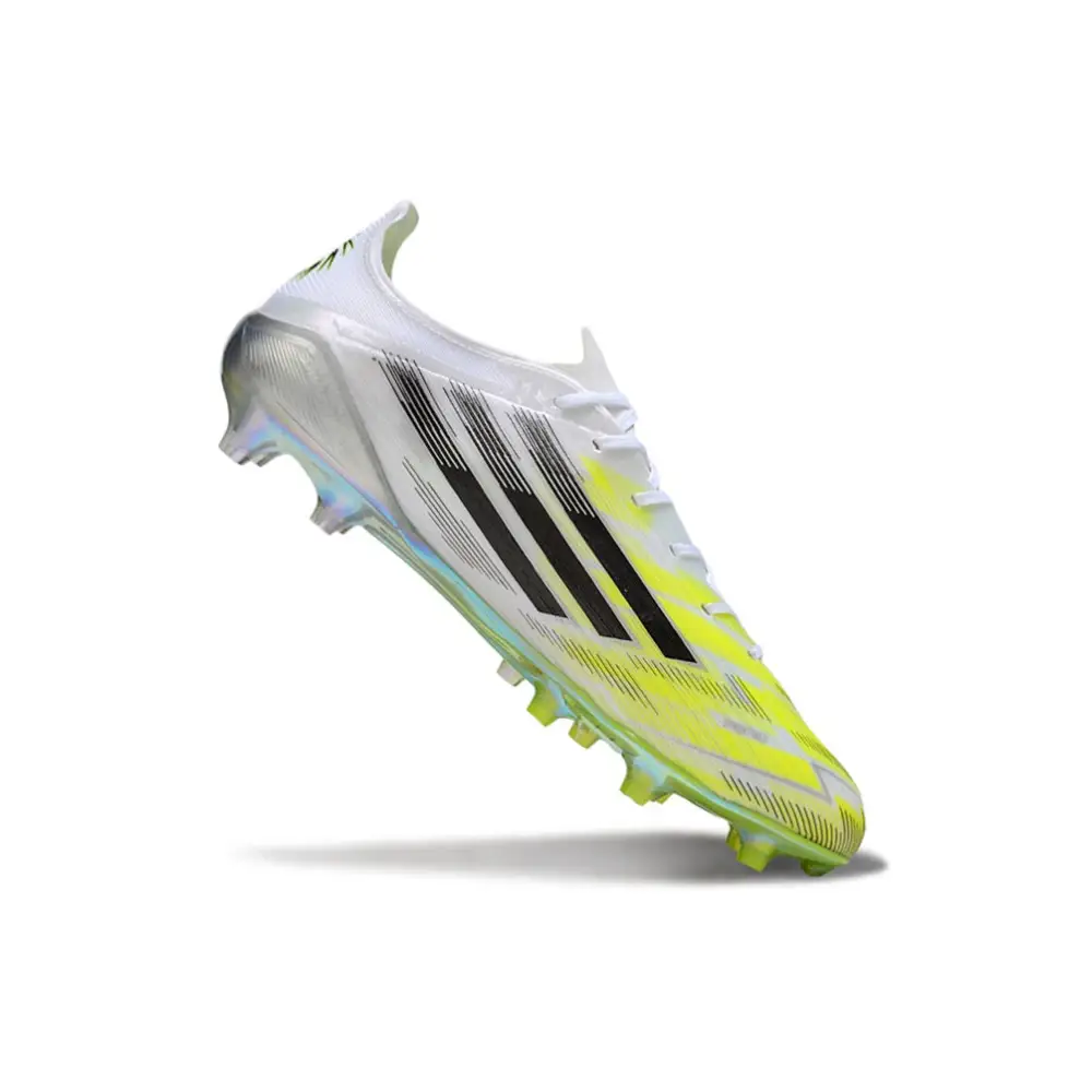 Crampons Adidas F50 Blanche et Jaune - Image 2