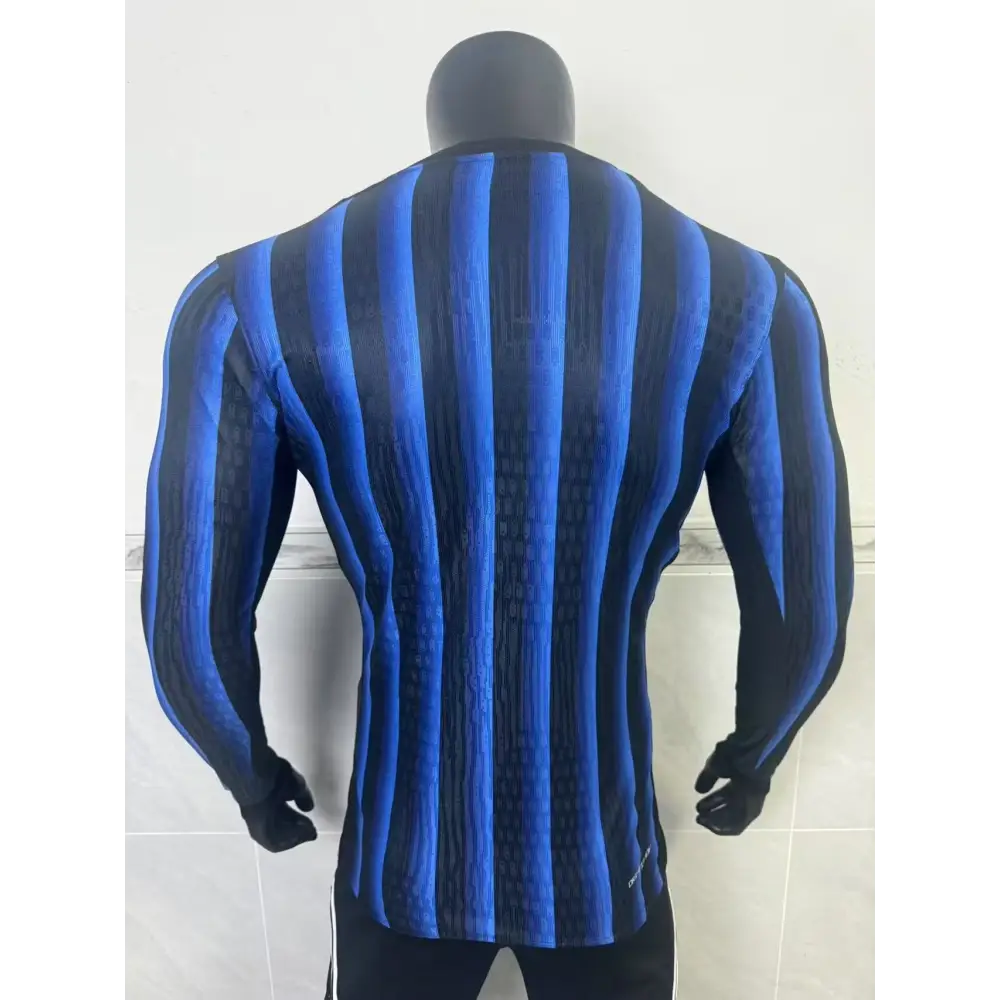 Inter Milan Domicile Version Joueur Manches Longues 2025/2026 - Image 2