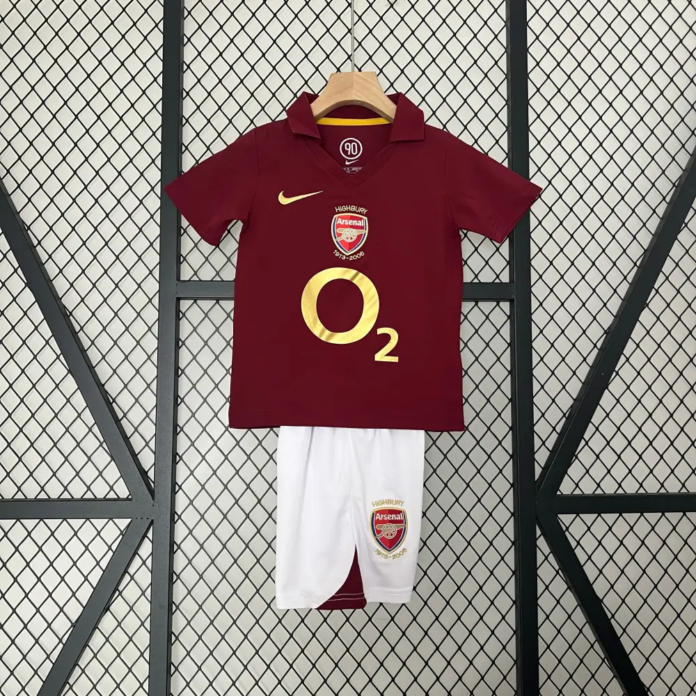 Kit enfant Arsenal Extérieur 2004 Retro