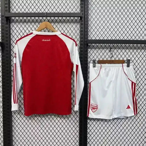 Kit enfant Arsenal Manches Longues Domicile 25/26 - Image 2