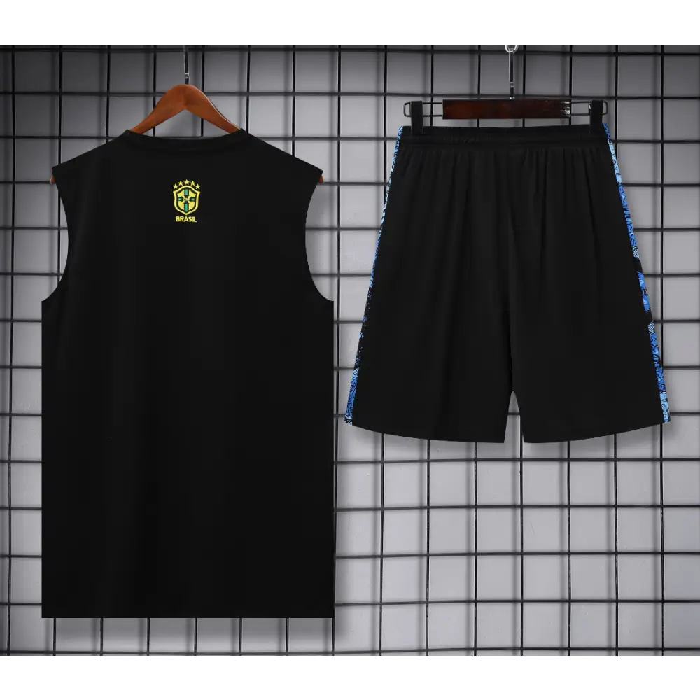 Kit Entraînement Brésil Noir & Bleu 2025/2026 - Image 2