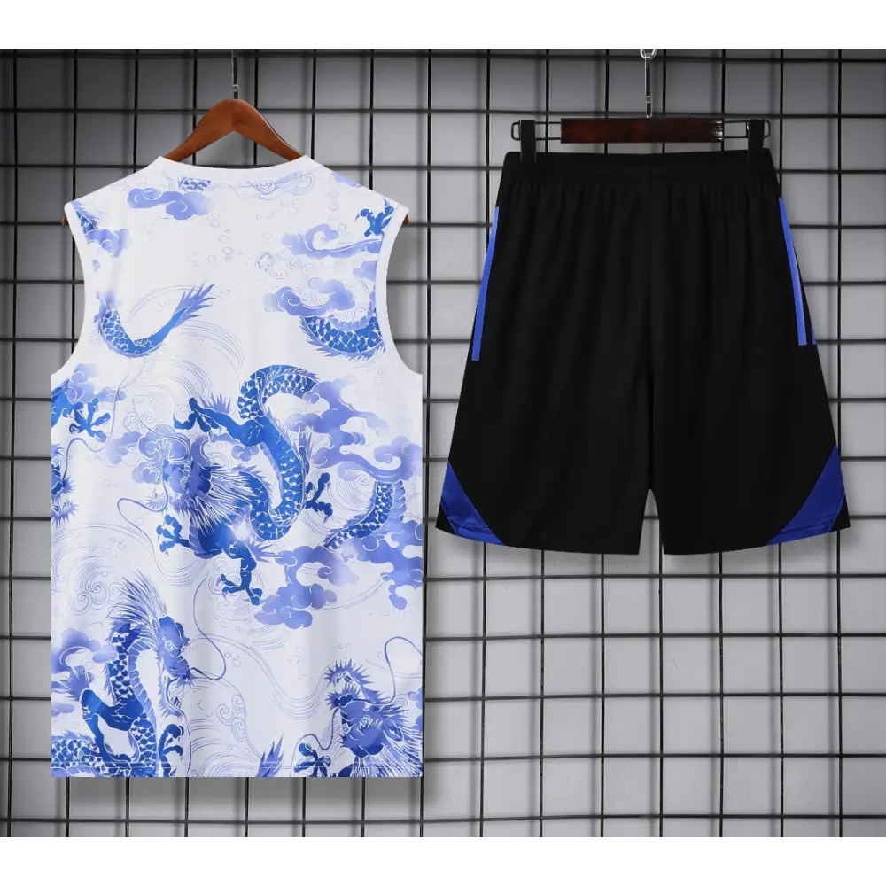 Kit Entraînement Real Madrid Motifs Blanc & Bleus 2025/2026 - Image 2