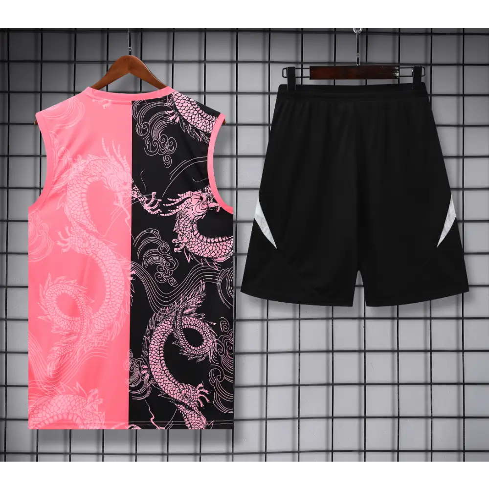 Kit Entraînement Real Madrid Dragon Noir & Rose 2025/2026 - Image 2