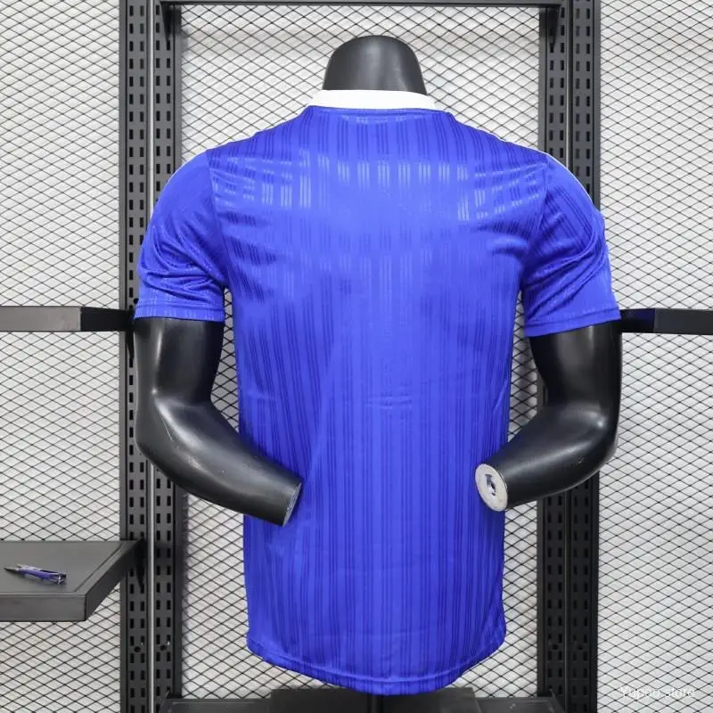 Maillot Adidas Trefoil Bleu Version joueur - Image 2