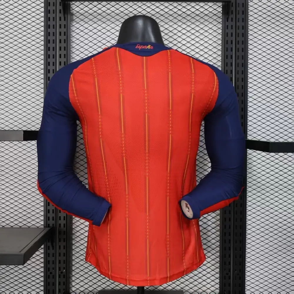 Maillot Espagne Domicile manches longues version joueur Coupe du Monde 2026 - Image 2