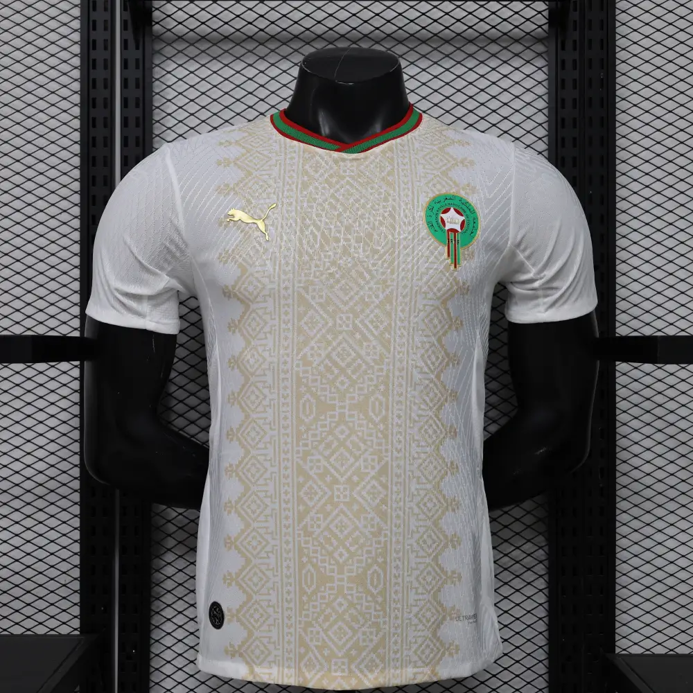 Maillot Maroc Coupe du Monde 2026 Extérieur Version joueur