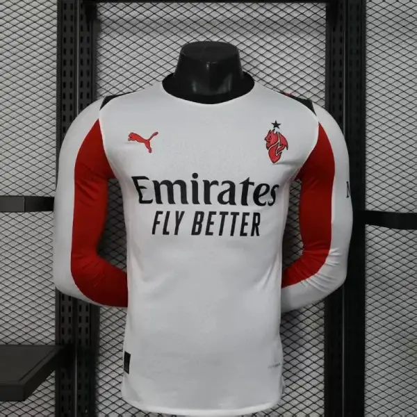 Milan AC Manches Longues Extérieur Version Joueur 2025/2026