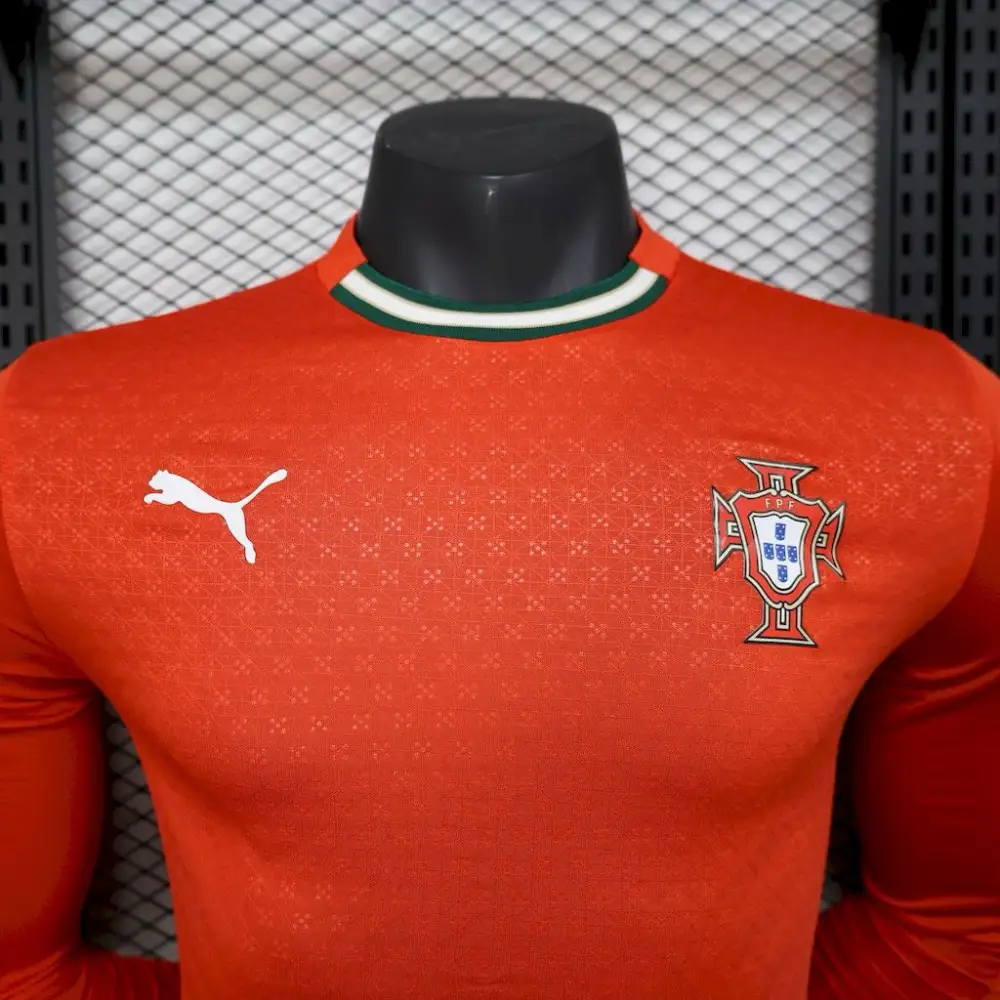 Portugal Domicile Version joueur Manches Longues 2025/2026 - Image 3