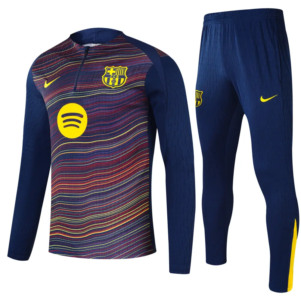 Survêtement Training FC Barcelone bleu marine 2026