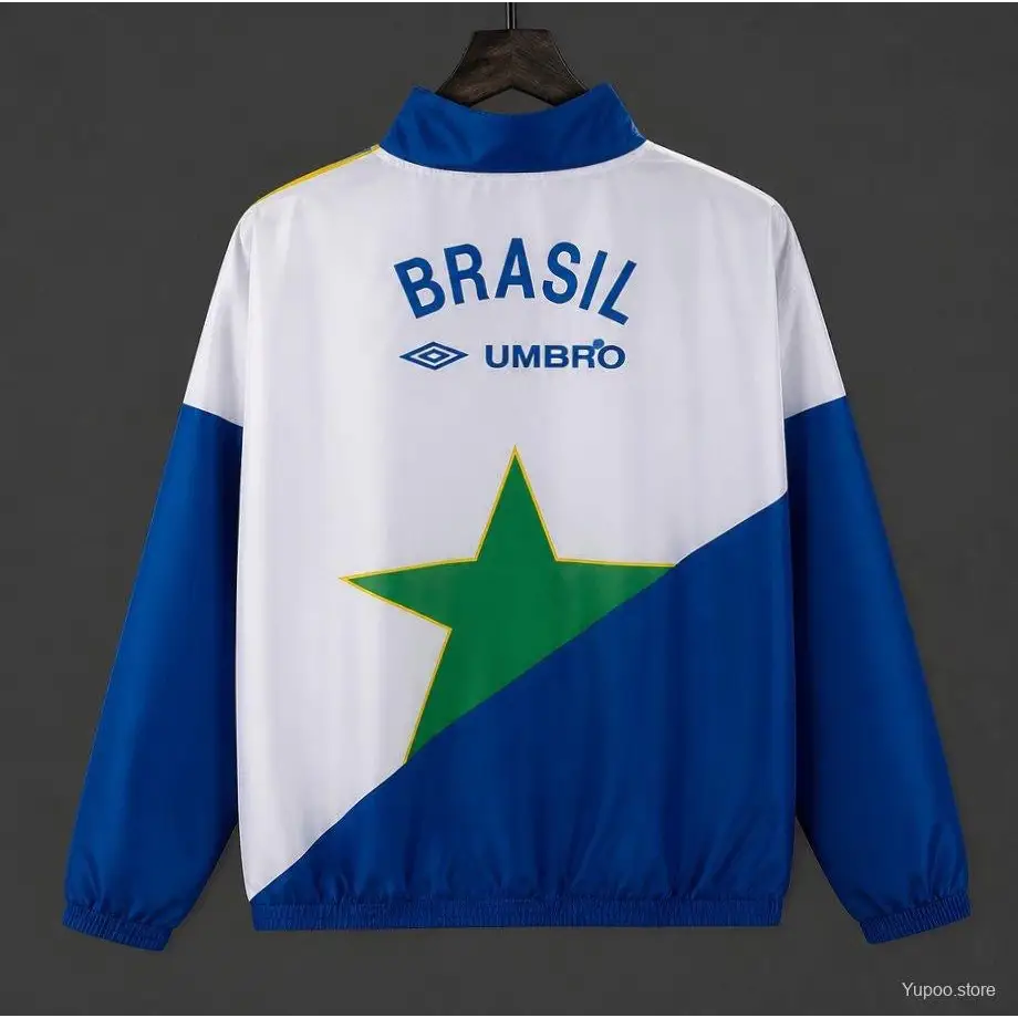 Veste Coupe-Vent Brésil Retro - Image 2